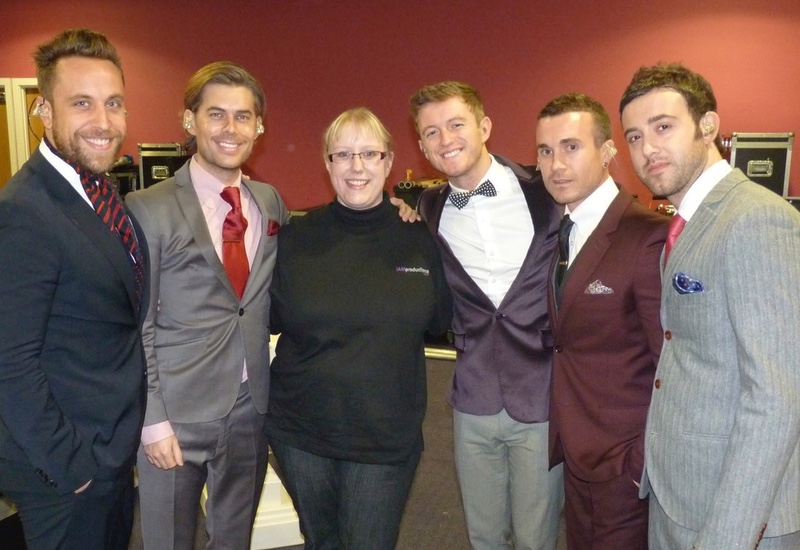 The Overtones booked via Jam Productions with technial supply